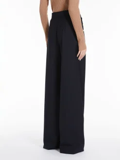 Discount Pantalone Palazzo in Misto Lana / Donna Pantaloni