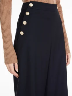 Discount Pantalone Palazzo in Misto Lana / Donna Pantaloni