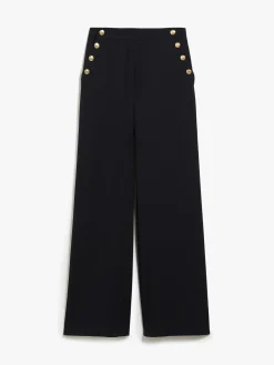 Discount Pantalone Palazzo in Misto Lana / Donna Pantaloni