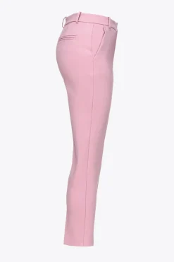 Outlet Pantalone Punto Stoffa Slim Fit / Donna Pantaloni