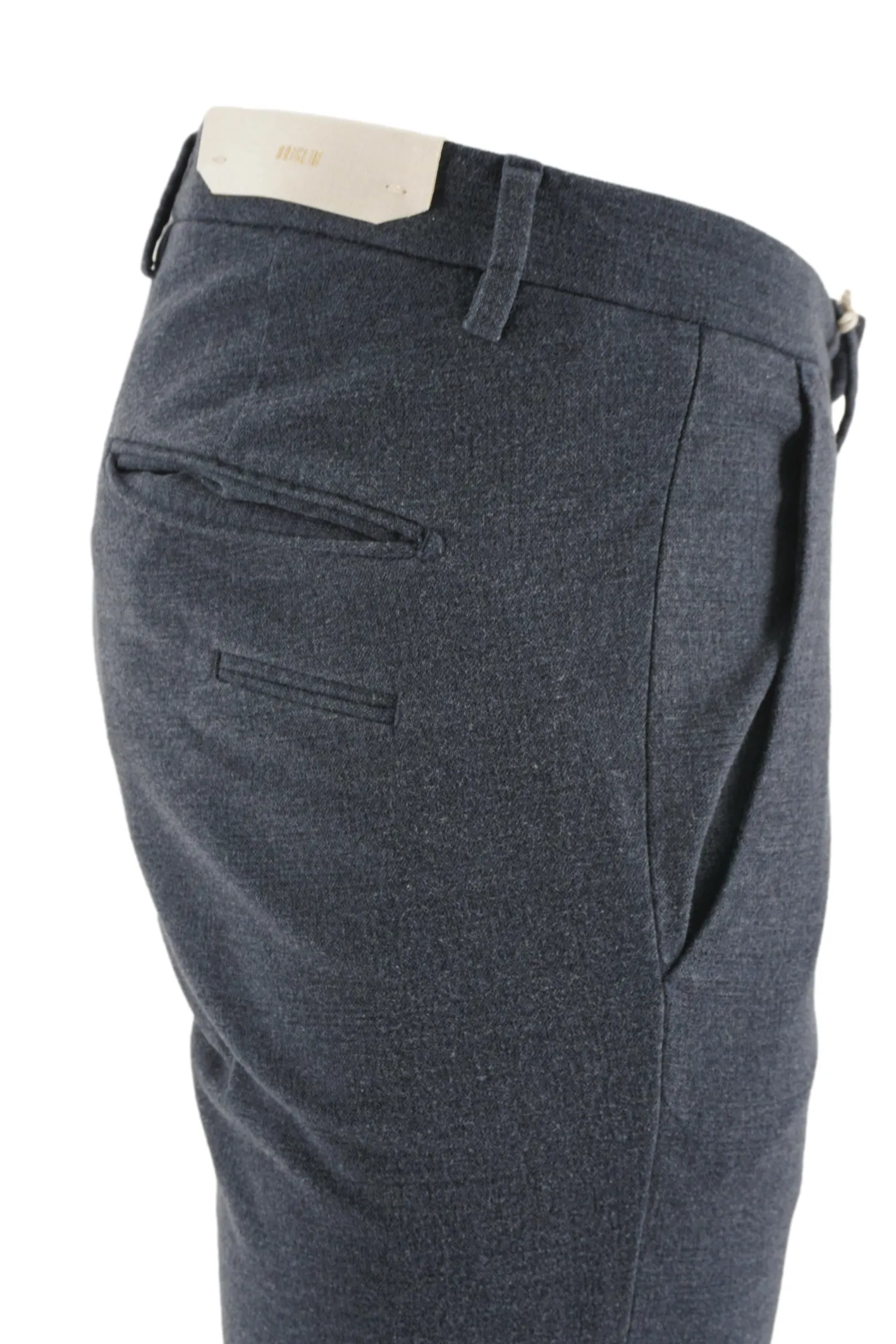 New Pantalone Regular Fit in Effetto Lana / Uomo Pantaloni
