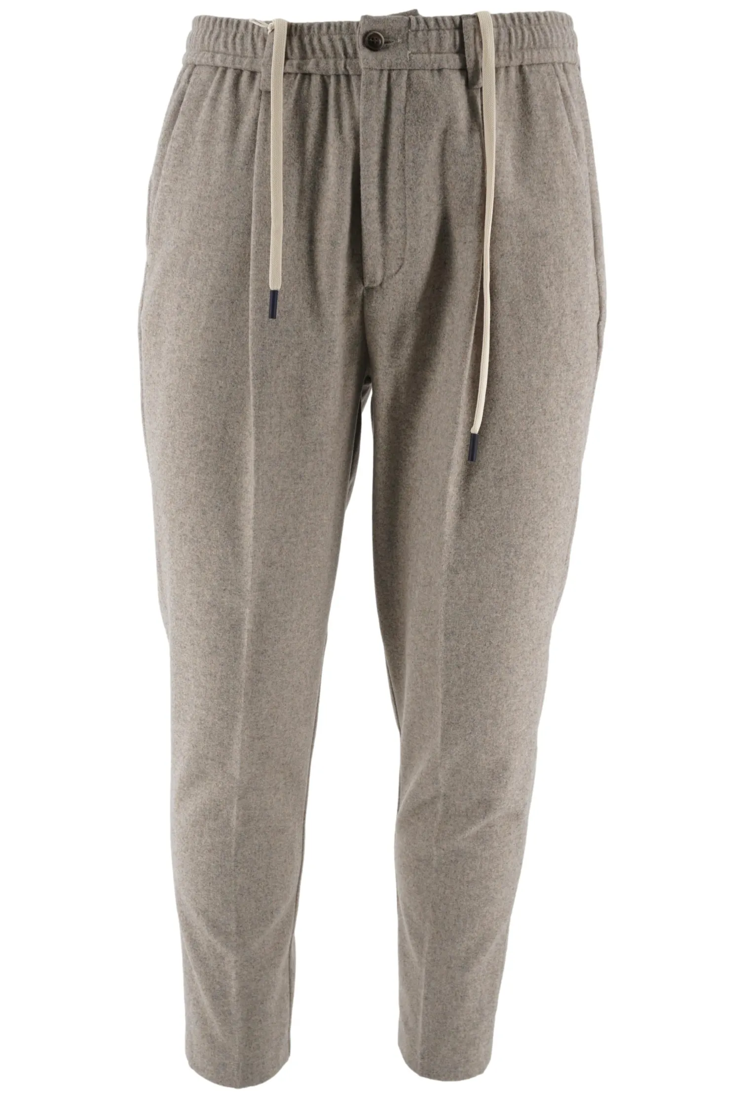 Sale Pantalone Relax in Lana con Coulisse / Uomo Pantaloni