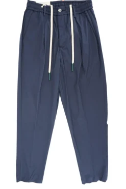Outlet Pantalone Relax in Popeline di Cotone / Uomo Pantaloni