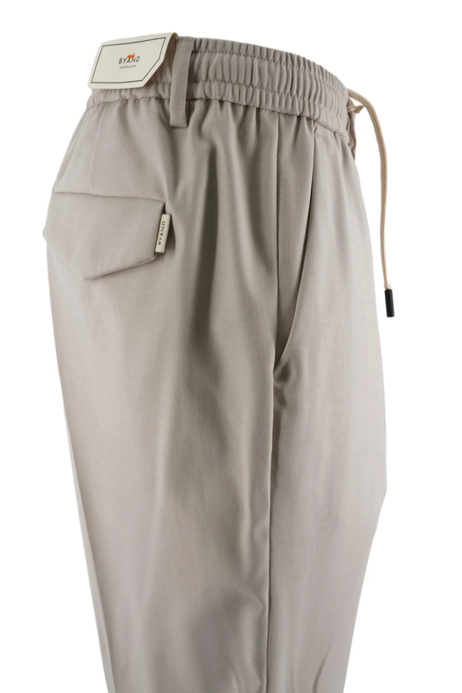 Clearance Pantalone Relax in Viscosa con Coulisse / Uomo Pantaloni