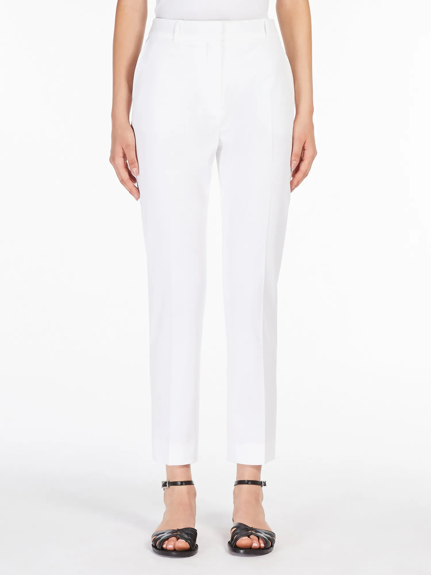 Discount Pantalone Sigaretta in Gabardina / Donna Pantaloni