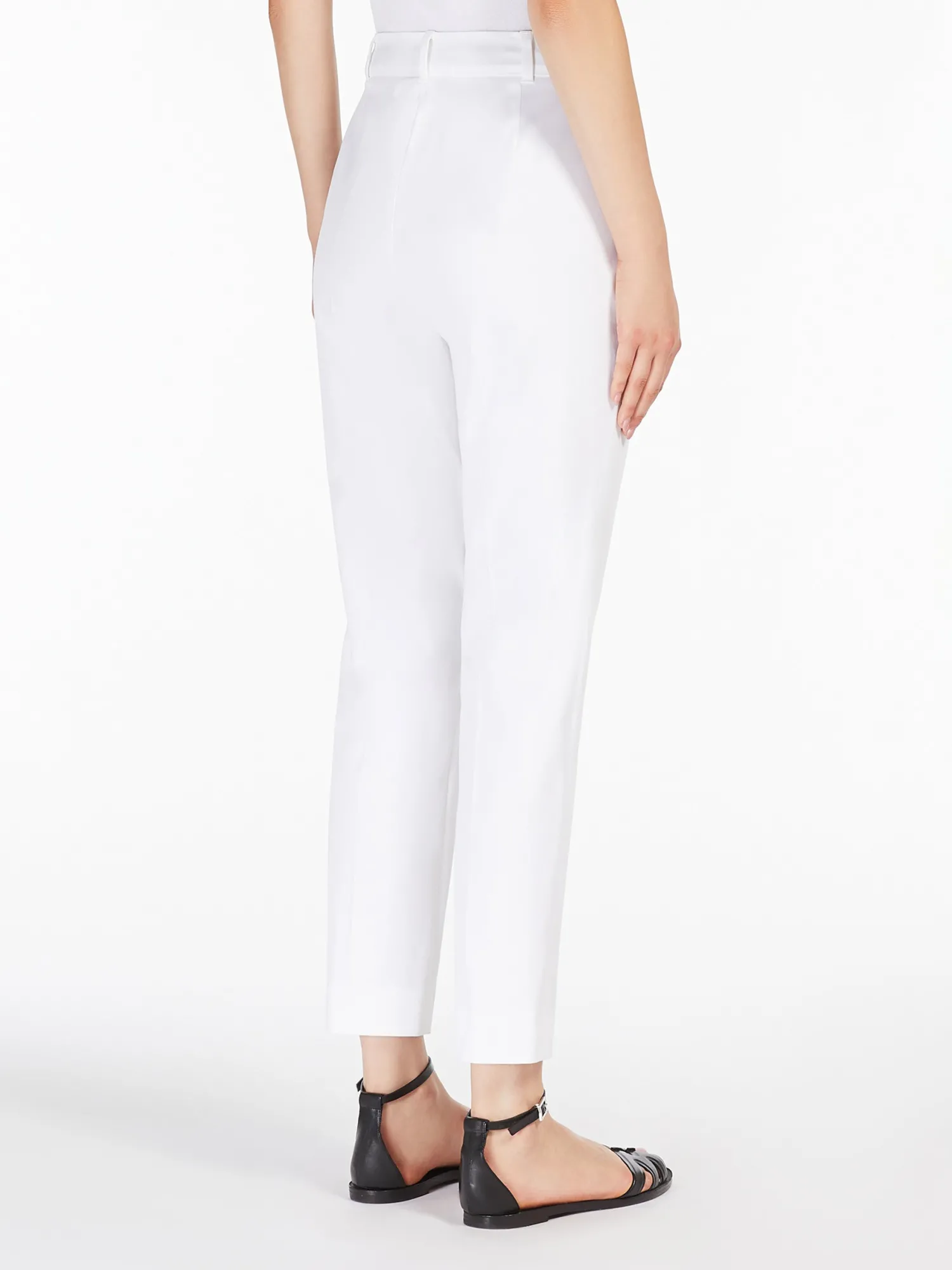 Discount Pantalone Sigaretta in Gabardina / Donna Pantaloni