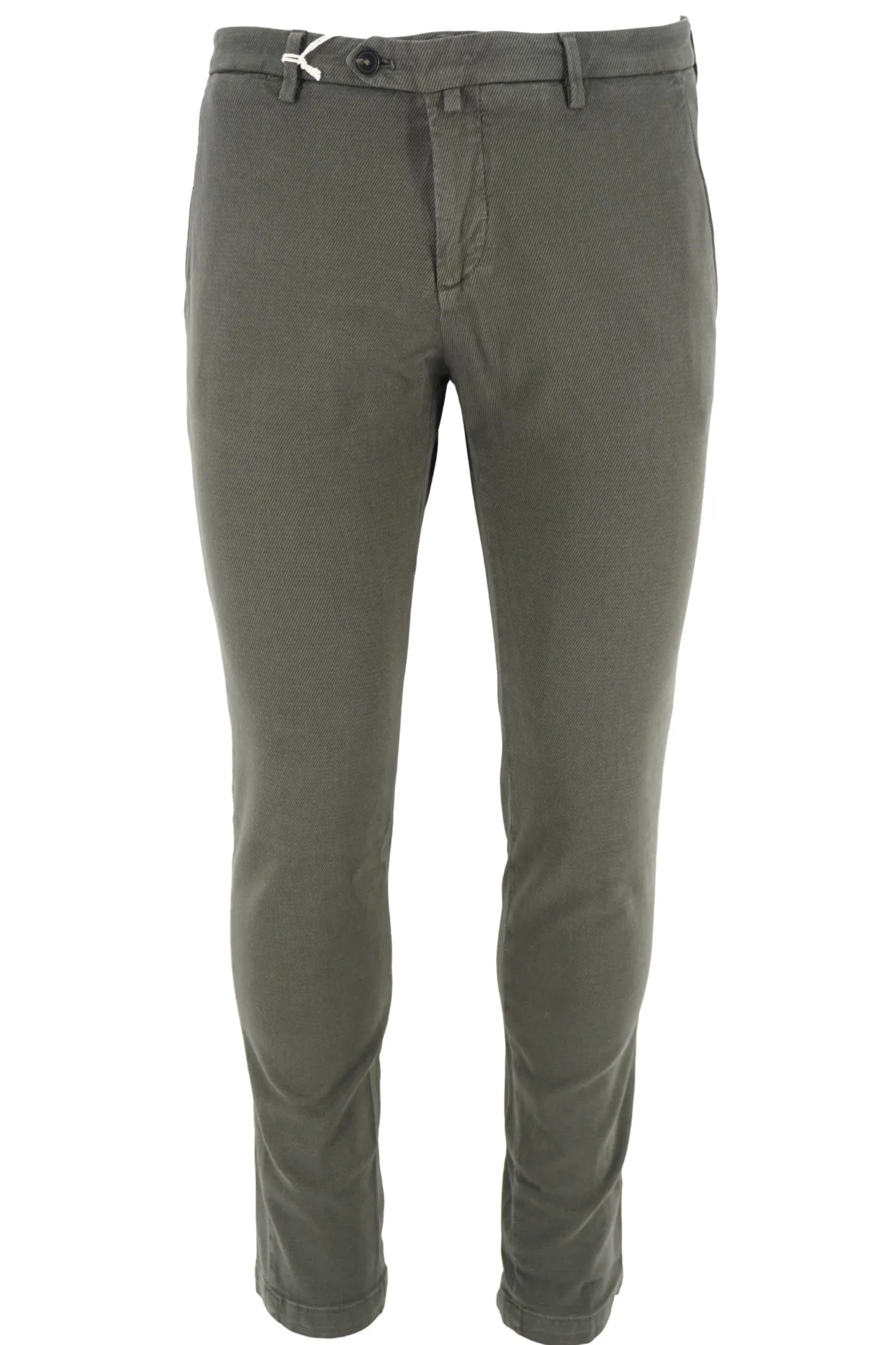 New Pantalone Slim Fit con Microfantasia / Uomo Pantaloni