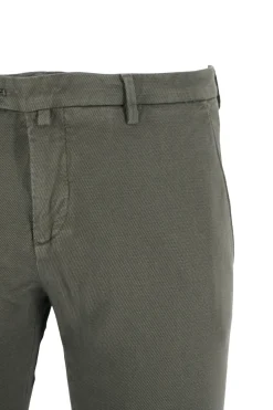 New Pantalone Slim Fit con Microfantasia / Uomo Pantaloni