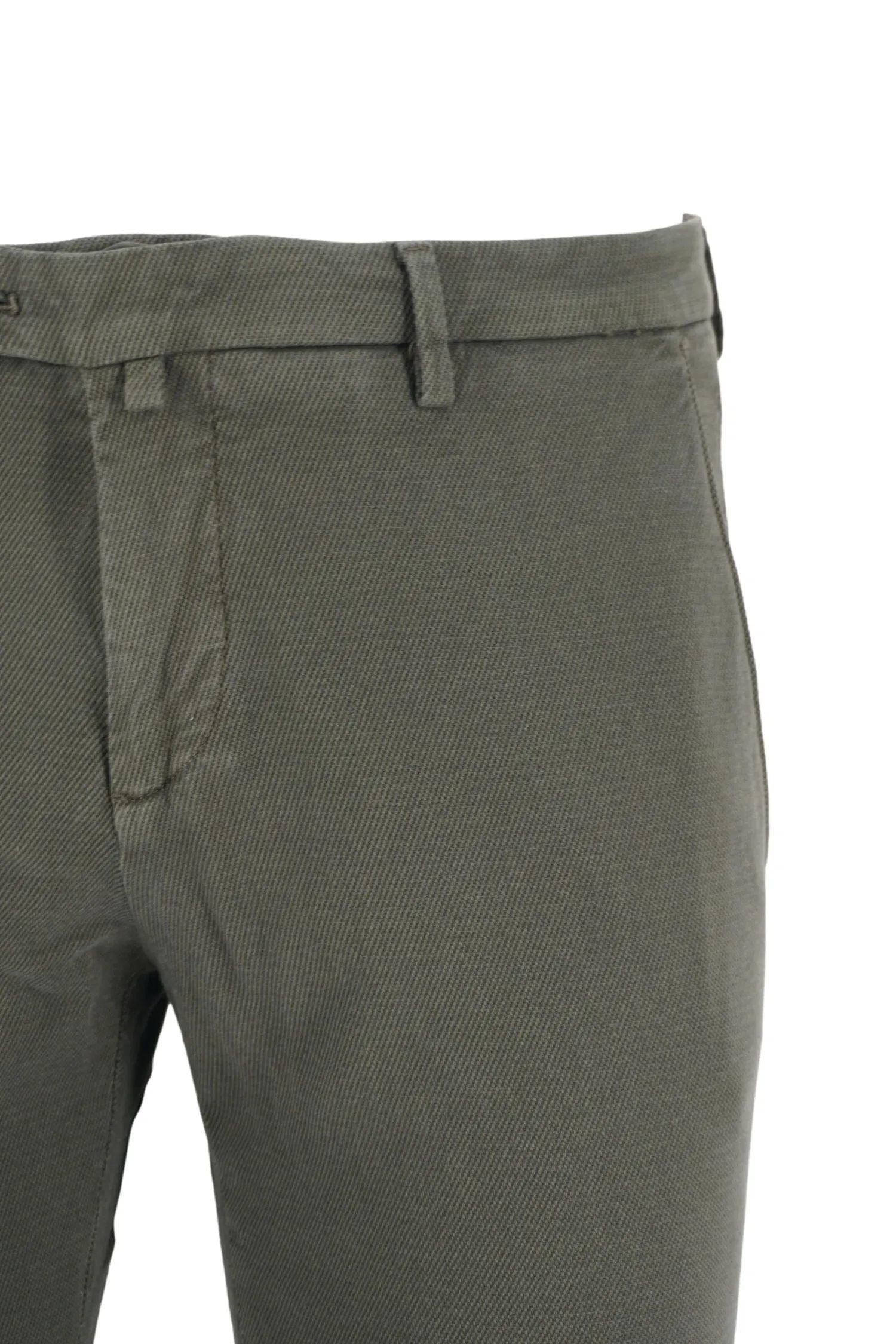 New Pantalone Slim Fit con Microfantasia / Uomo Pantaloni