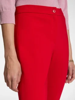 Discount Pantalone Slim Fit in Punto Milano / Donna Pantaloni