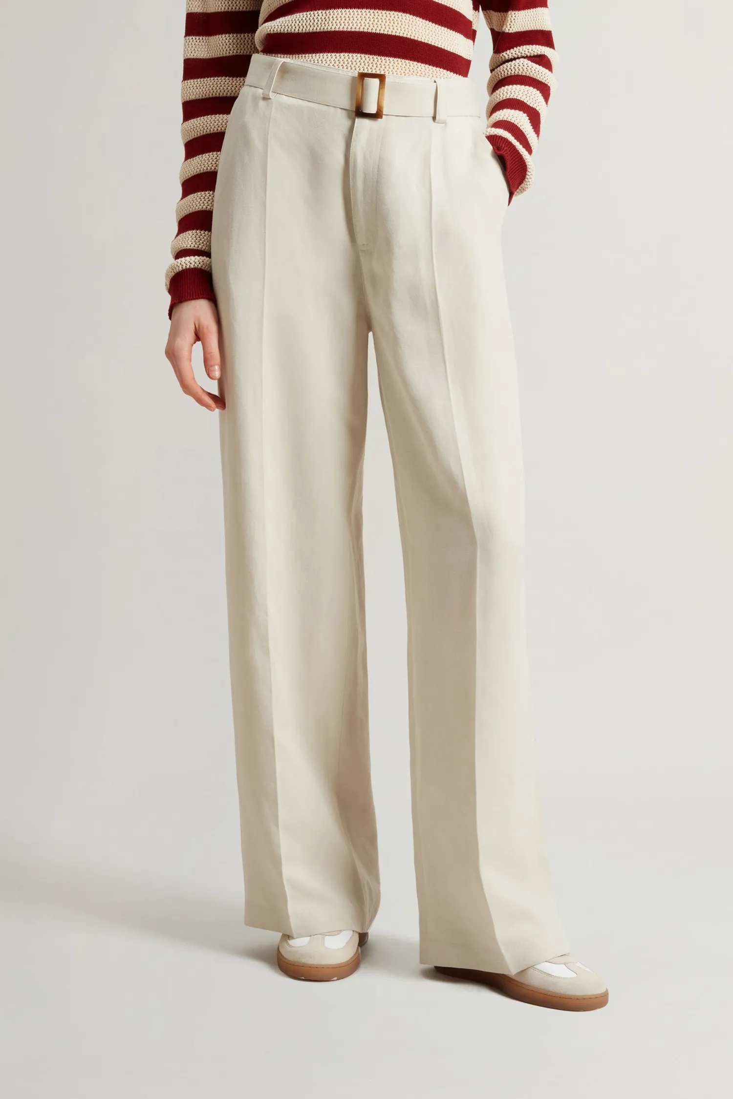 Hot Pantaloni in Misto Lino / Donna Pantaloni
