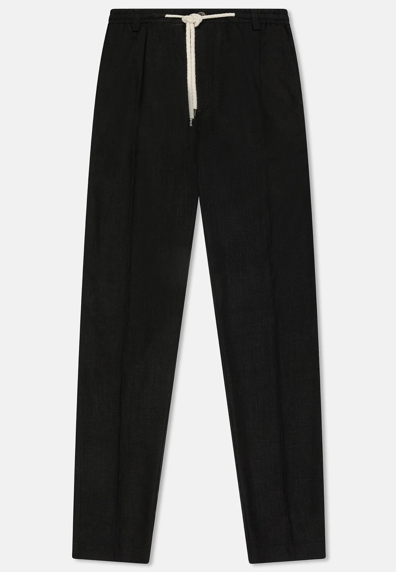 New Pantaloni in Misto Lino Slim Fit con Coulisse / Uomo Pantaloni