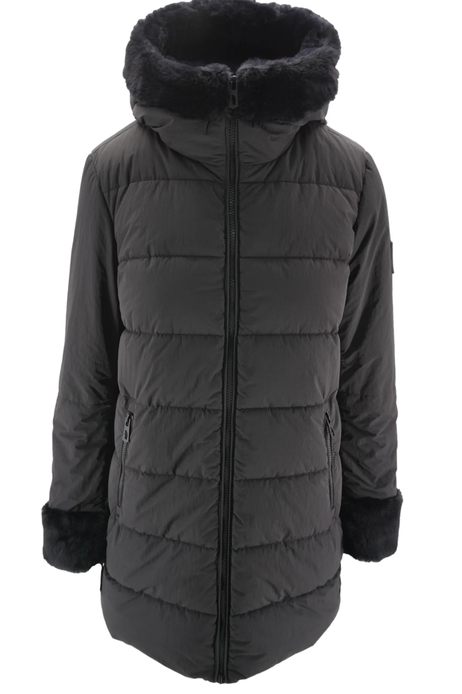 Discount Piumino Heden con Inserti in Eco Pelliccia / Donna Giubbini