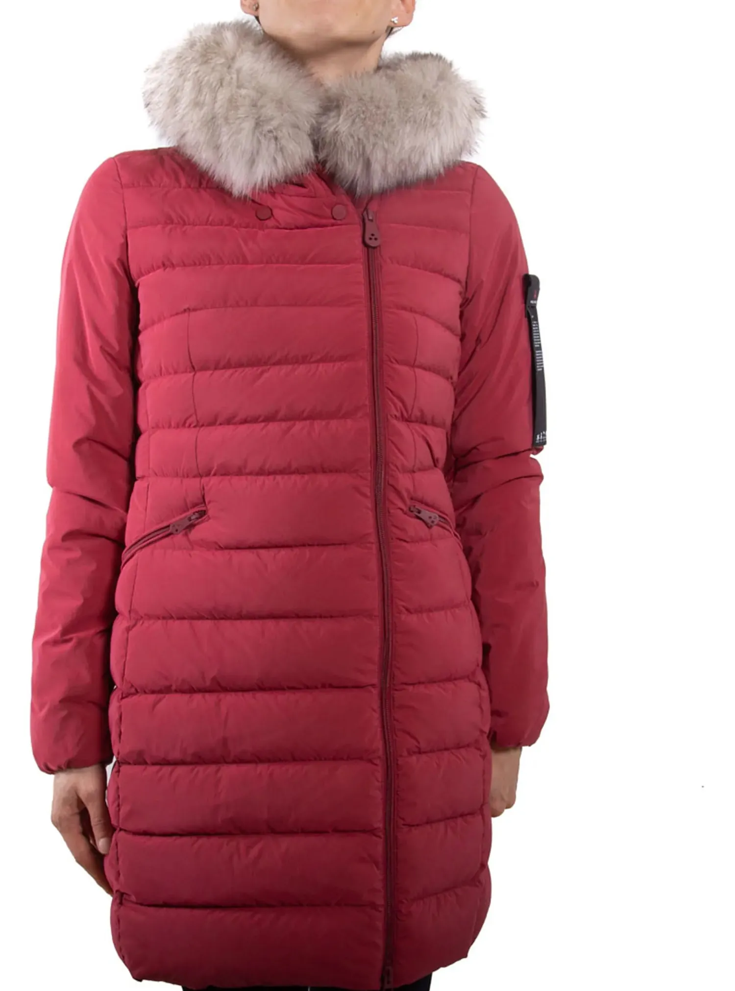 Discount Piumino Slim con Pelliccia / Donna Giubbini