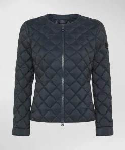 Piumino Slim con Trapunta a Rombi / Donna Giubbini