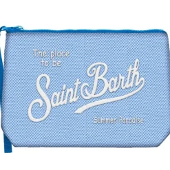 Outlet Pochette Aline in Piqué con Ricamo / Uomo Pochette|Pochette