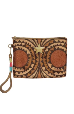 Clearance Pochette con Fantasia Intreccio / Donna Pochette