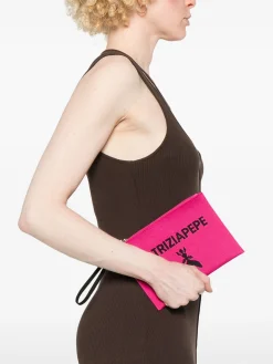 Pochette Small con Logo Jacquard / Donna Borse A Spalla