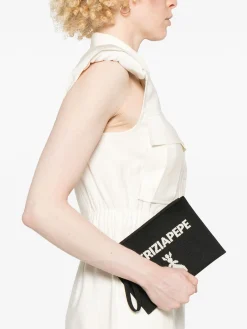 Clearance Pochette Small con Logo Jacquard / Donna Borse A Spalla
