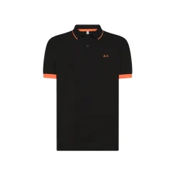 Hot Polo con Riga Sottile Fluo a Contrasto / Uomo Polo