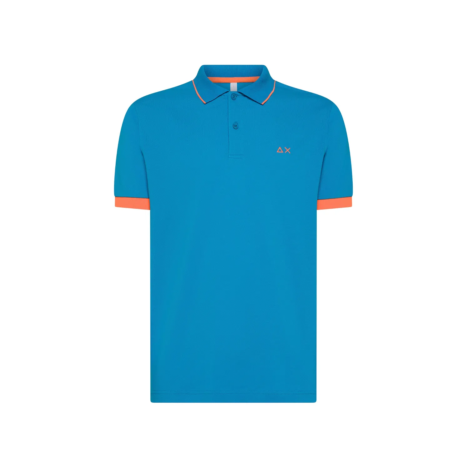 Polo con Riga Sottile Fluo a Contrasto / Uomo Polo