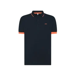 Polo con Riga Sottile Fluo a Contrasto / Uomo Polo