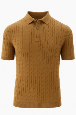 Online Polo con Tramatura a Trecce / Uomo Polo