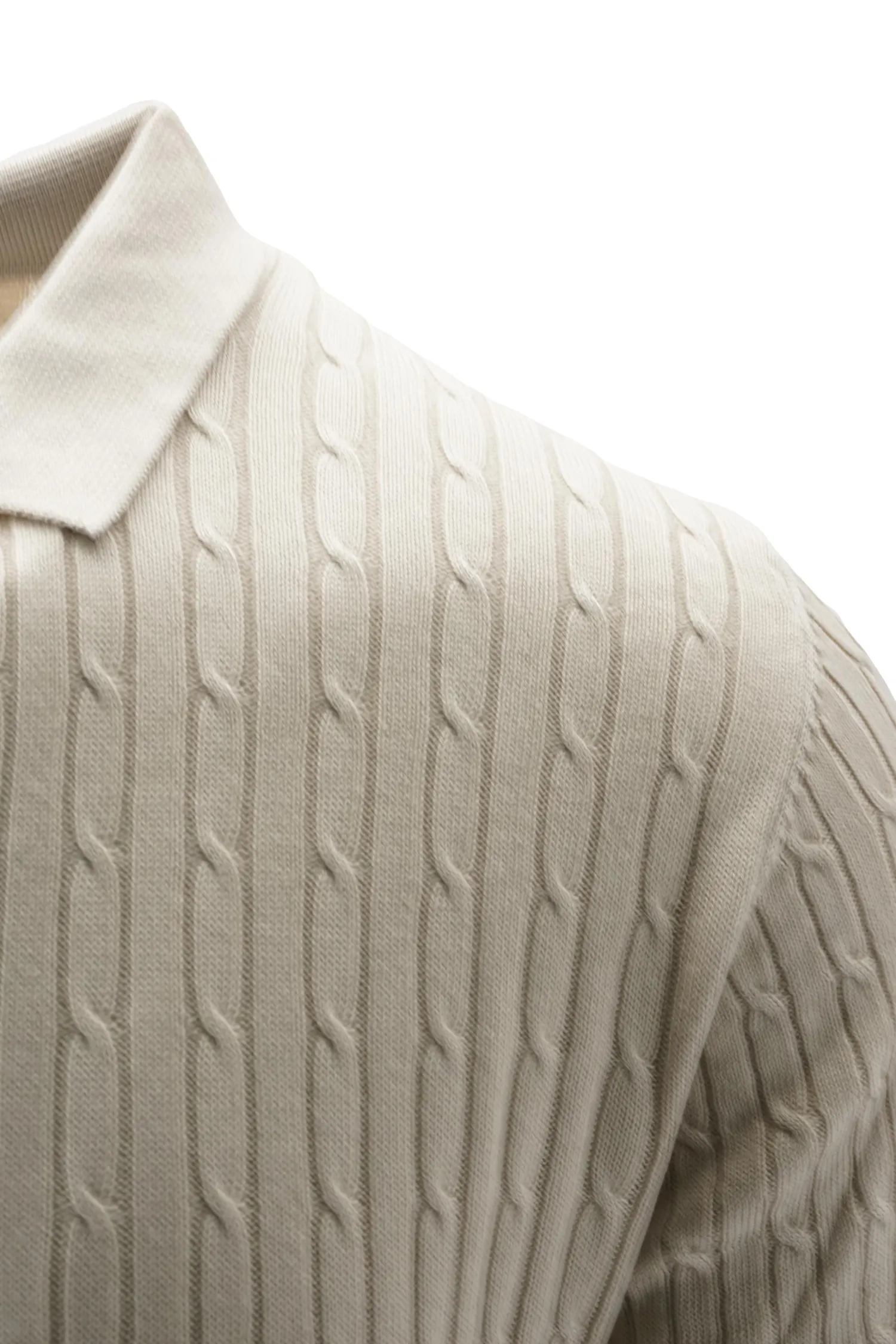 Online Polo con Tramatura a Trecce / Uomo Polo