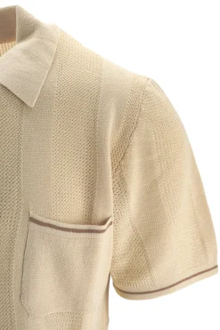 Sale Polo in Cotone con Chiusura Zip / Uomo Polo