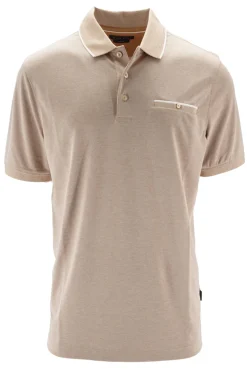 Best Polo in Cotone con Taschino / Beige Uomo Polo