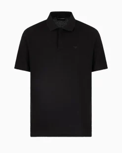 Sale Polo in Jersey Jacquard a Rilievo / Uomo Polo