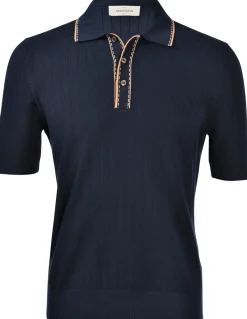 Hot Polo in Maglia con Contrasti / Uomo Polo