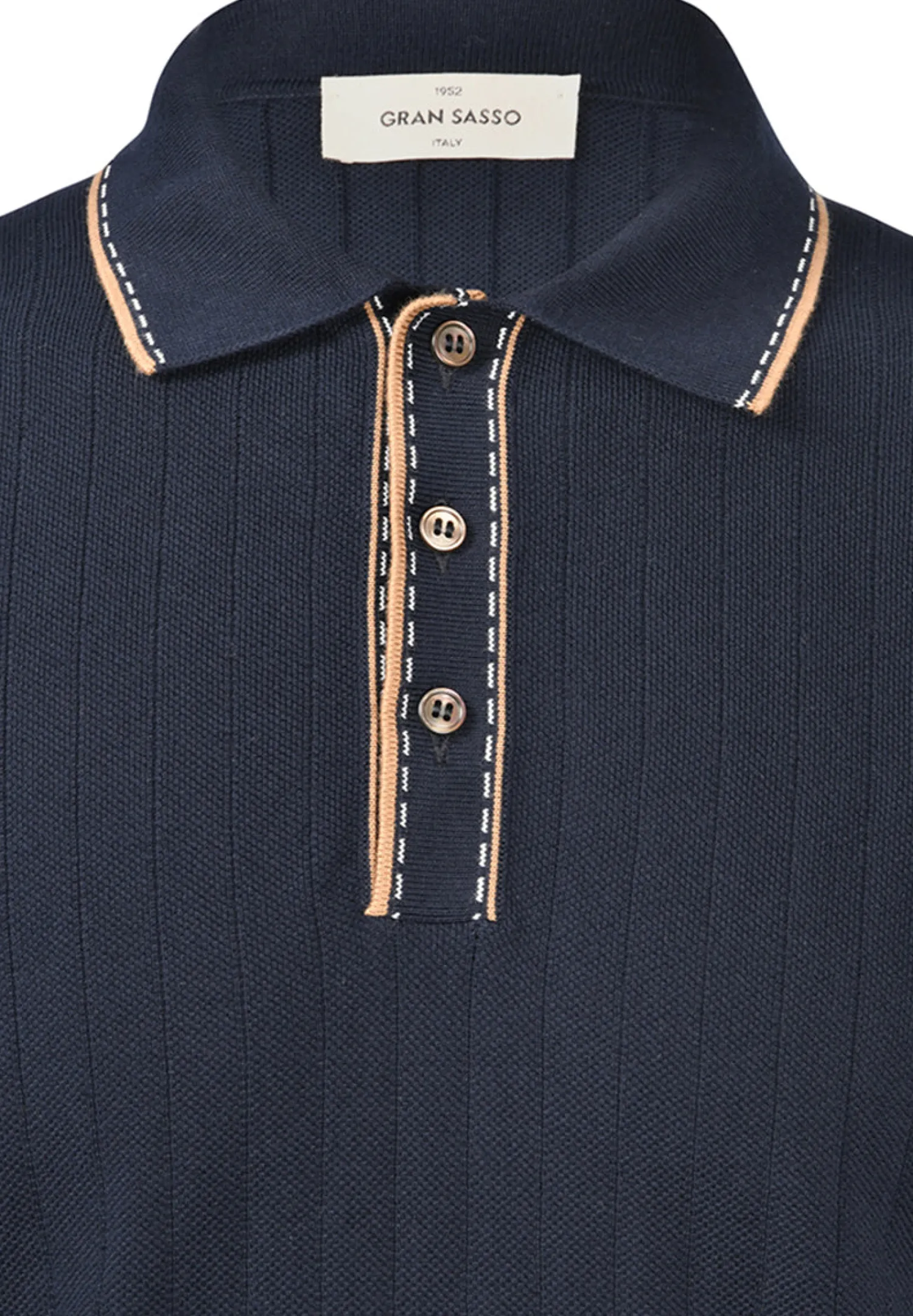 Hot Polo in Maglia con Contrasti / Uomo Polo