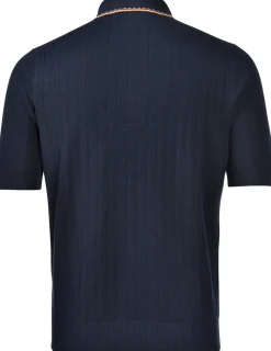 Hot Polo in Maglia con Contrasti / Uomo Polo
