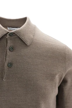 Clearance Polo in Maglia in Lana Merino Extrafine / Uomo Maglieria