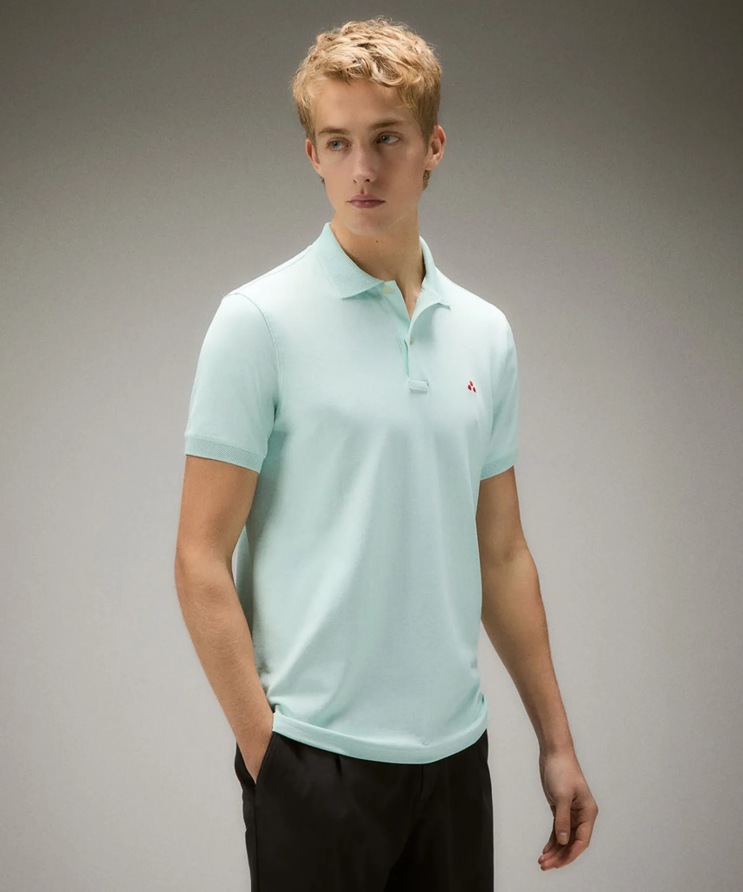 Polo in Piqué di Nylon Stretch Plantago 02 / Uomo Polo