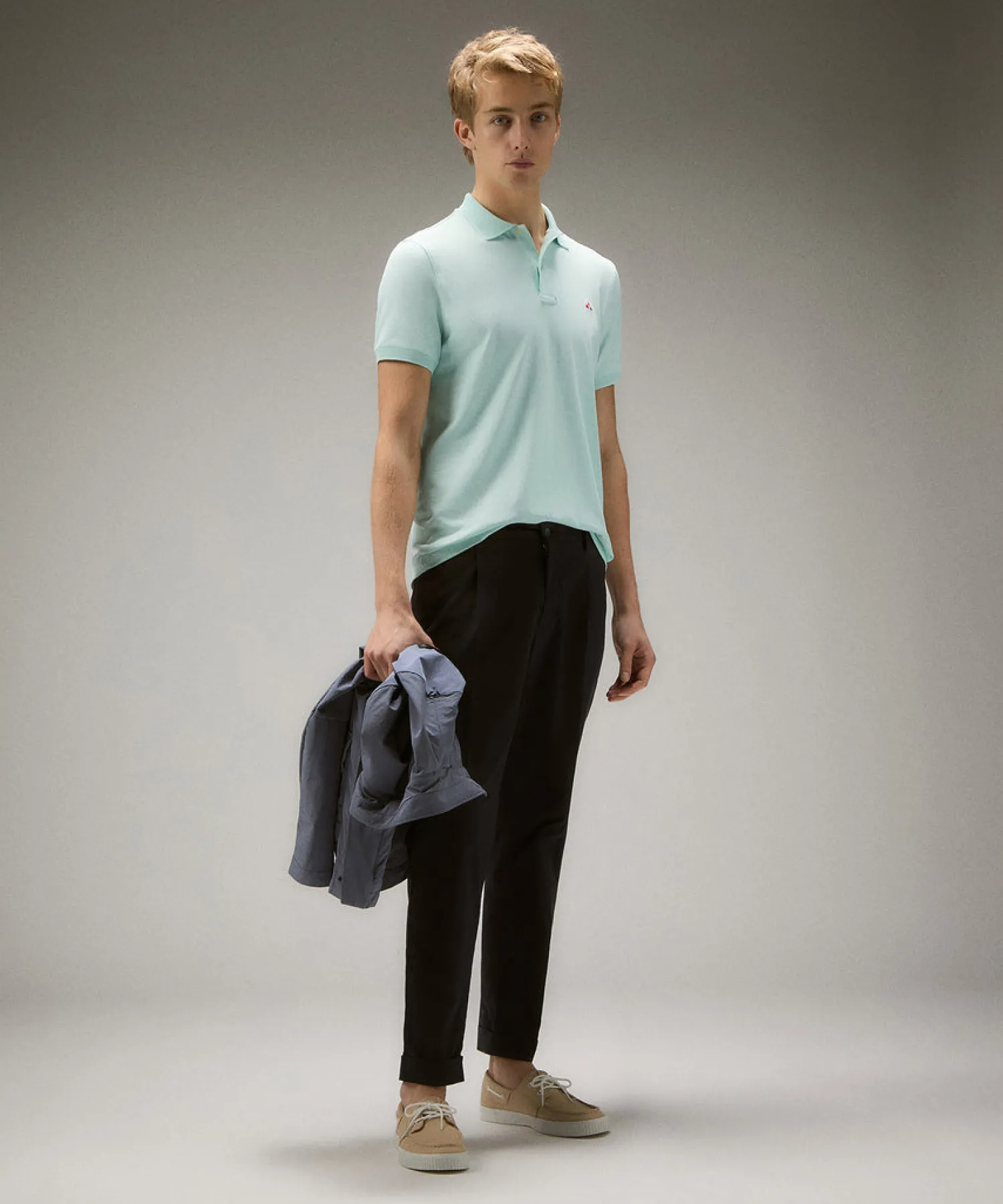 Polo in Piqué di Nylon Stretch Plantago 02 / Uomo Polo