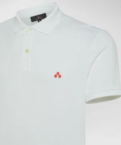 Polo in Piqué di Nylon Stretch Plantago 02 / Verde Uomo Polo
