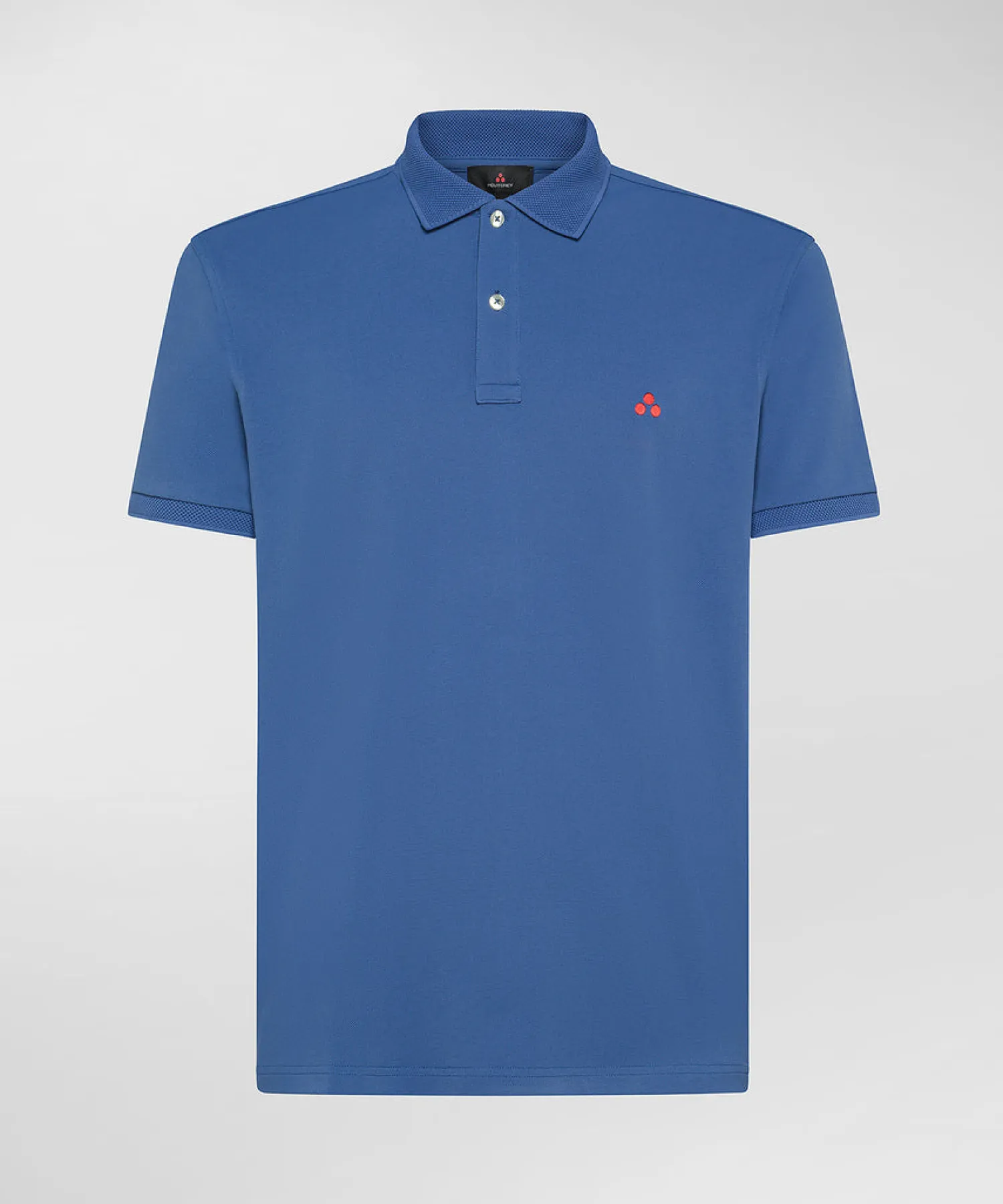 Hot Polo in Piqué di Nylon Stretch Plantago 02 / Bluette Uomo Polo