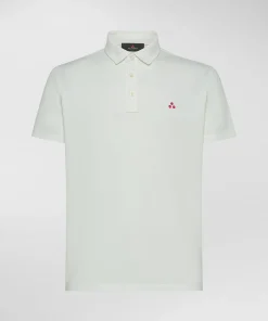 New Polo in Piquet di Cotone Stretch Mezzola 02 / Verde Uomo Polo