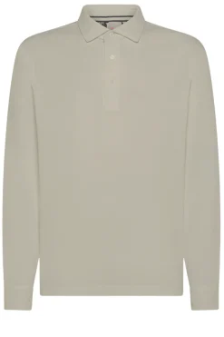 Hot Polo Maniche Lunghe in Cotone / Uomo Polo