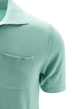 Clearance Polo Senza Bottoni in 100% Cotone / Uomo Polo