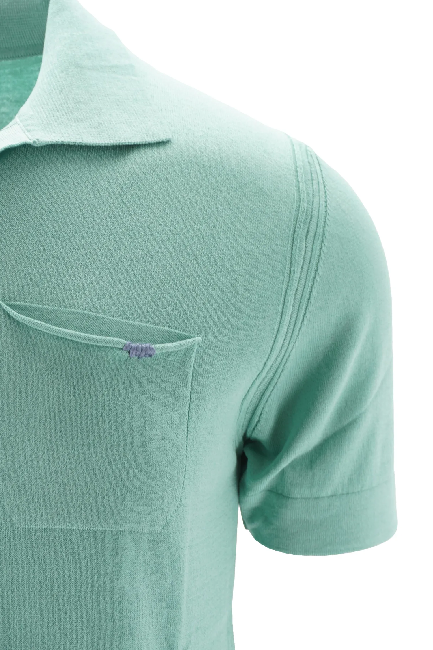Clearance Polo Senza Bottoni in 100% Cotone / Uomo Polo