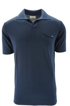 Outlet Polo Senza Bottoni in 100% Cotone / Uomo Polo