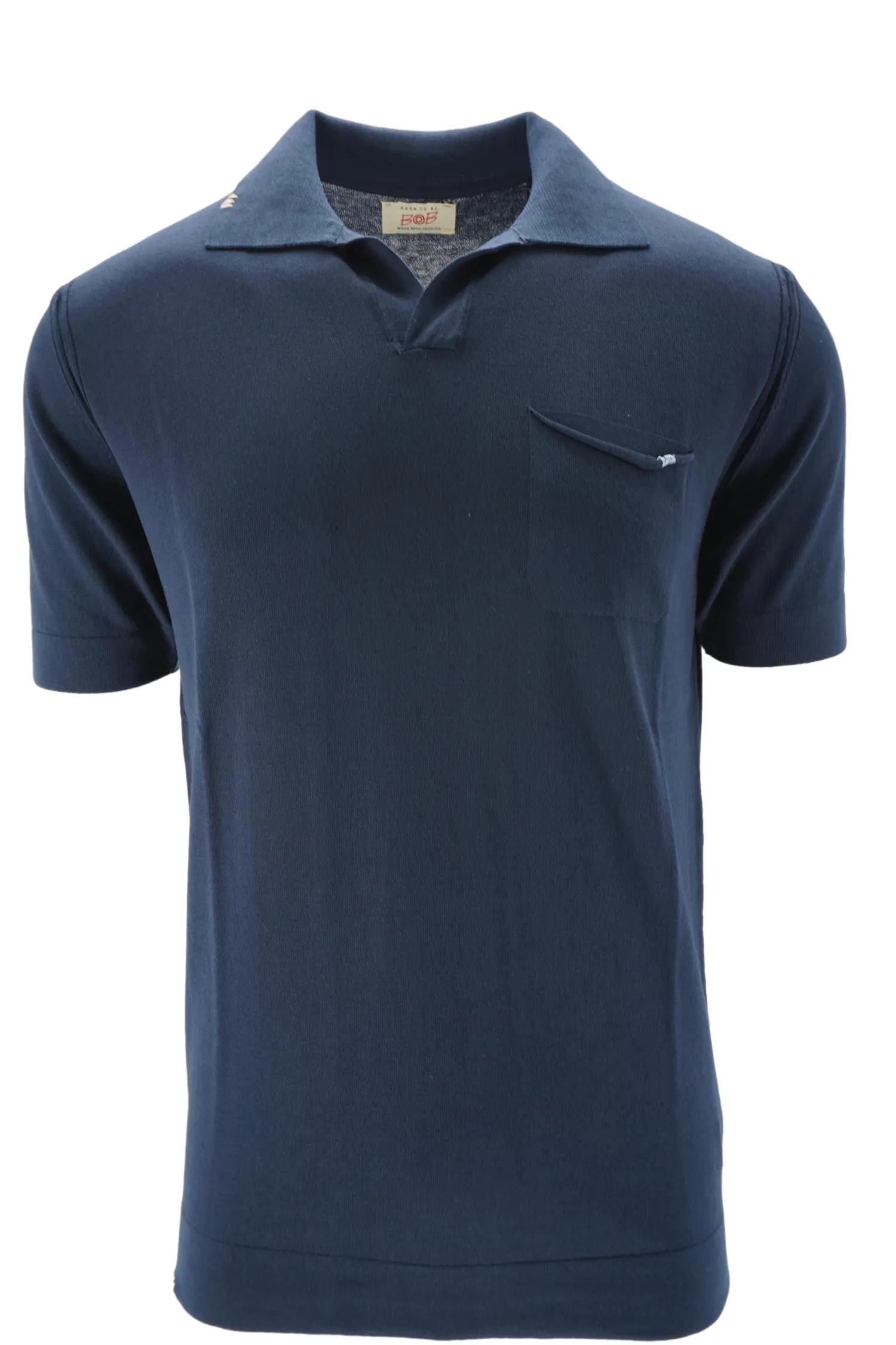 Outlet Polo Senza Bottoni in 100% Cotone / Uomo Polo