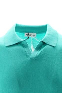 New Polo Senza Bottoni in Filo di Cotone / Uomo Polo