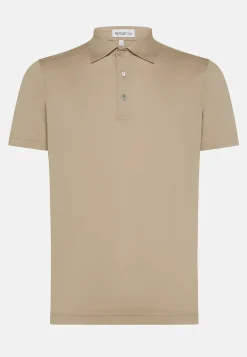 New Polo Slim Fit in Cotone Filo di Scozia con Bottoni in Madreperla / Bei Uomo Polo