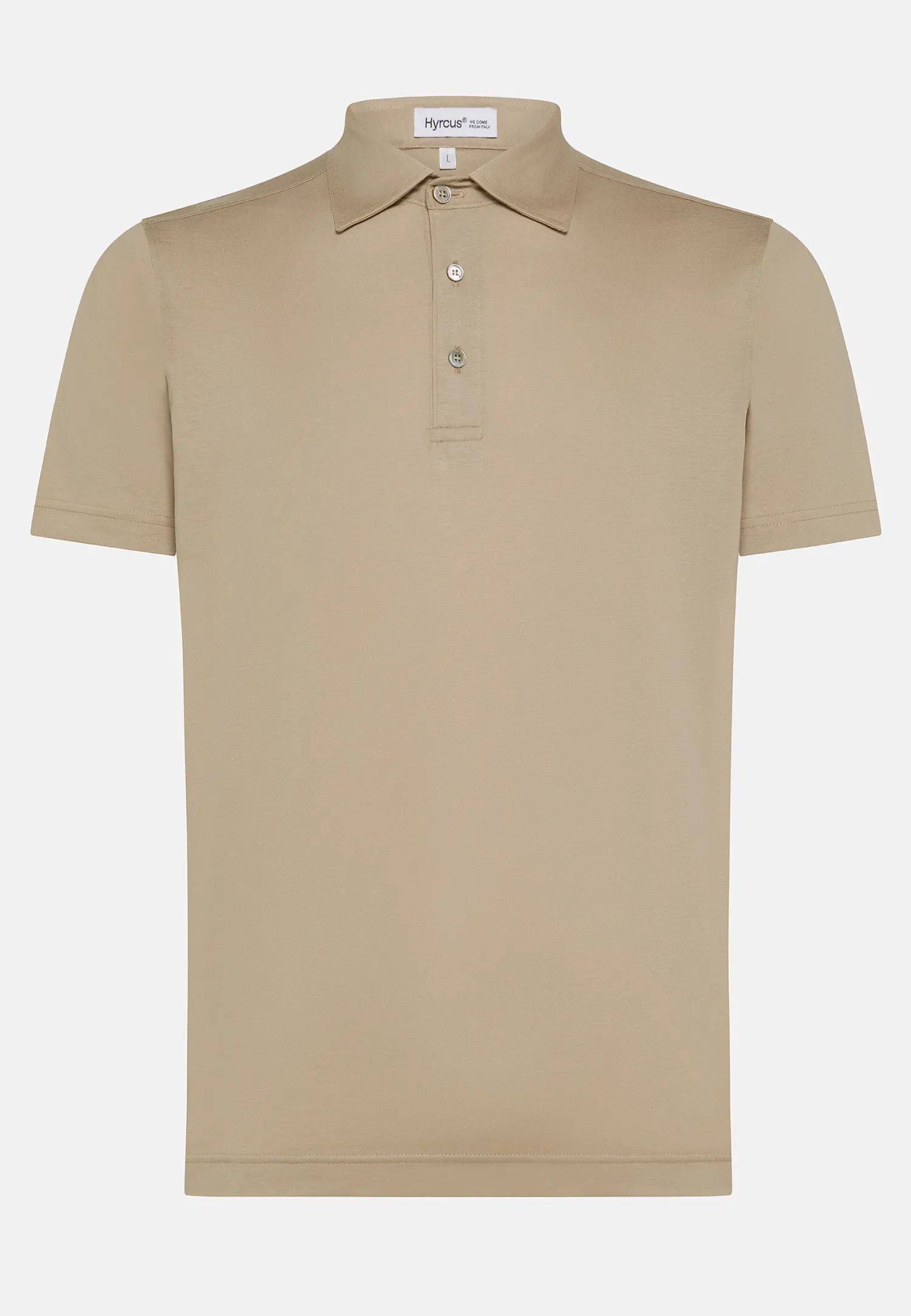 New Polo Slim Fit in Cotone Filo di Scozia con Bottoni in Madreperla / Bei Uomo Polo
