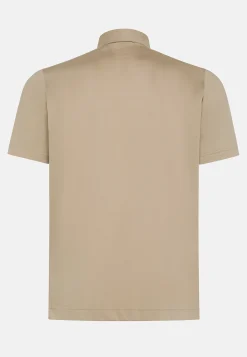 New Polo Slim Fit in Cotone Filo di Scozia con Bottoni in Madreperla / Bei Uomo Polo