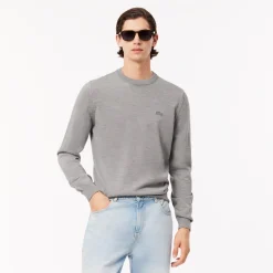 Sale Pullover in Lana Merino con Collo Rotondo / Uomo Maglieria